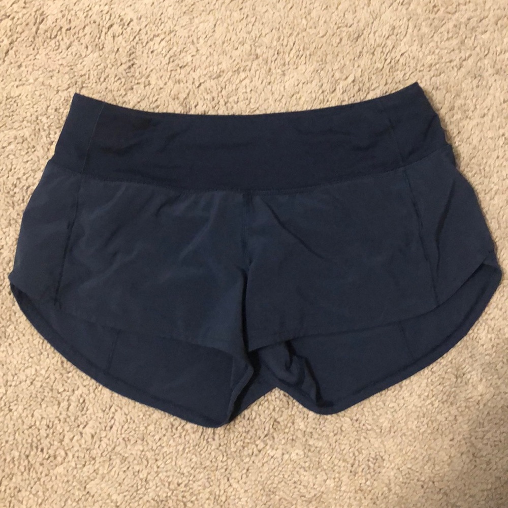 Navy Lululemon Speed Up Short 2.5"